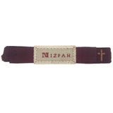 MIZPAH, 19th C. Punch Paper Embroidery on Ribbon