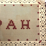 MIZPAH, 19th C. Punch Paper Embroidery on Ribbon