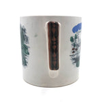 Loving Companions, Huge Bright White 19th C. Staffordshire Transferware Loving Cup