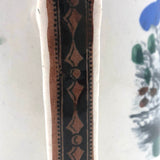 Loving Companions, Huge Bright White 19th C. Staffordshire Transferware Loving Cup