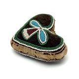 Early Heart Shaped (c. Mid 19th Century) Beaded Iroquois Pin Cushion
