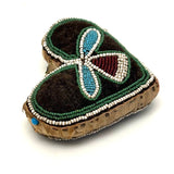 Early Heart Shaped (c. Mid 19th Century) Beaded Iroquois Pin Cushion