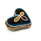 Early Heart Shaped (c. Mid 19th Century) Beaded Iroquois Pin Cushion