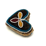 Early Heart Shaped (c. Mid 19th Century) Beaded Iroquois Pin Cushion