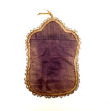 19th Century Iroquois Beaded Silk and Linen Frame with Pair of Squirrels (tintype not included)