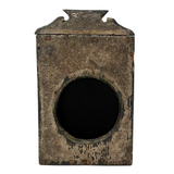 Gorgeously Crusty Antique Primitive Clock Box/Watch Hutch with Slide Side