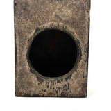 Gorgeously Crusty Antique Primitive Clock Box/Watch Hutch with Slide Side