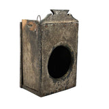 Gorgeously Crusty Antique Primitive Clock Box/Watch Hutch with Slide Side