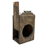 Gorgeously Crusty Antique Primitive Clock Box/Watch Hutch with Slide Side