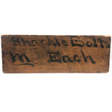Civil War Era "Shackle Bolts" Crate