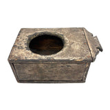 Gorgeously Crusty Antique Primitive Clock Box/Watch Hutch with Slide Side