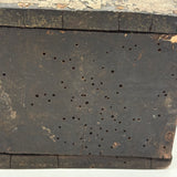 Gorgeously Crusty Antique Primitive Clock Box/Watch Hutch with Slide Side