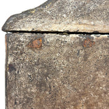 Gorgeously Crusty Antique Primitive Clock Box/Watch Hutch with Slide Side