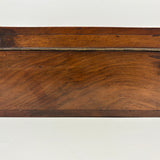 Heartfelt Handmade Walnut (?) Box with Relief Carved Heart and Fat Dovetail Joints