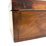 Heartfelt Handmade Walnut (?) Box with Relief Carved Heart and Fat Dovetail Joints