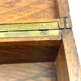 Heartfelt Handmade Walnut (?) Box with Relief Carved Heart and Fat Dovetail Joints