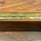 Heartfelt Handmade Walnut (?) Box with Relief Carved Heart and Fat Dovetail Joints