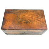 Heartfelt Handmade Walnut (?) Box with Relief Carved Heart and Fat Dovetail Joints