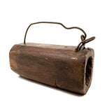 Old Homemade Tension Operated Mouse Trap with Wire Teeth and Carved Out Chamber