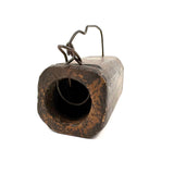 Old Homemade Tension Operated Mouse Trap with Wire Teeth and Carved Out Chamber