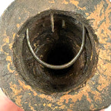 Old Homemade Tension Operated Mouse Trap with Wire Teeth and Carved Out Chamber