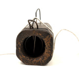 Old Homemade Tension Operated Mouse Trap with Wire Teeth and Carved Out Chamber