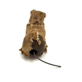 Much Distressed (Very Endearing) Old Mechanical Toy Cat with Striped Ball