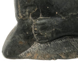 Inuit Carved Stone Feasting Seal with Wonderful Flippers