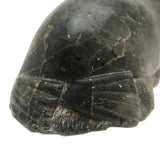 Inuit Carved Stone Feasting Seal with Wonderful Flippers