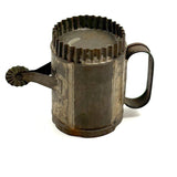 SOLD Civil War Era Hand-soldered Tin Bakers Cup: Measure, Grater, Cutter, Pie Wheel!
