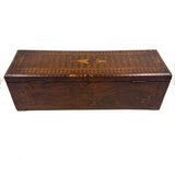 Nani Pocolo's Amazing 1897 Intarsia Marquetry Box with Costumed Beauty Dangling Cherries at Center