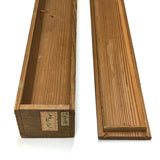 Antique Japanese Wooden Scroll Box