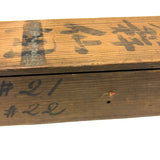 Antique Japanese Wooden Scroll Box