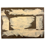 Two Fisherman at Waterfall, Earlier 19th Century Small Mounted Oil on Linen Painting  (Presumed Fragment)