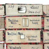 Scarlet Runner, Pith of Elder, Buffalo Horn: Beautiful Set of 18 Victorian Handmade Slides