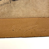 Man in Bowler with Pointer, Moody Antique Cabinet Card, Red Bank, NJ