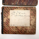Chess Problems and Master Games, Pair of Late 19th/Early 20th C. Ledgers Turned Chess Scrapbooks