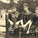 Six Bathing Beauties, Antique Real Photo Postcard
