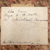 Chess Problems and Master Games, Pair of Late 19th/Early 20th C. Ledgers Turned Chess Scrapbooks