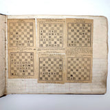 Chess Problems and Master Games, Pair of Late 19th/Early 20th C. Ledgers Turned Chess Scrapbooks