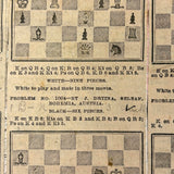 Chess Problems and Master Games, Pair of Late 19th/Early 20th C. Ledgers Turned Chess Scrapbooks