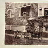 "Roy Powell and Pets," Roxbury, MA, Wonderful July 8, 1896 Mounted Photograph