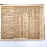 Chess Problems and Master Games, Pair of Late 19th/Early 20th C. Ledgers Turned Chess Scrapbooks