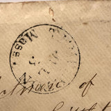 1867 Cover with Painterly Cancellation: To Selectmen of Littleton, from Templeton MA