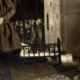 Girl with Two Dolls Giving Maximum Side Eye, Full of Life Antique Real Photo Postcard