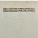 Universal Portland Cement Co. Chicago, Warehouse--Self-reflexive c. 1910s-20s Silver Print Mounted on Linen