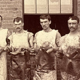 Stunning c. 1880s-90s Shoe Makers Occupational Mounted Albumen Photo, Photographer AE Alden, Boston