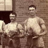 Stunning c. 1880s-90s Shoe Makers Occupational Mounted Albumen Photo, Photographer AE Alden, Boston