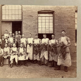 Stunning c. 1880s-90s Shoe Makers Occupational Mounted Albumen Photo, Photographer AE Alden, Boston