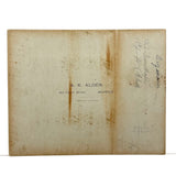 Stunning c. 1880s-90s Shoe Makers Occupational Mounted Albumen Photo, Photographer AE Alden, Boston